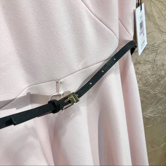 Calvin Klein New Keyhole Fit-and-Flare Belt Dress - Picture 4 of 7